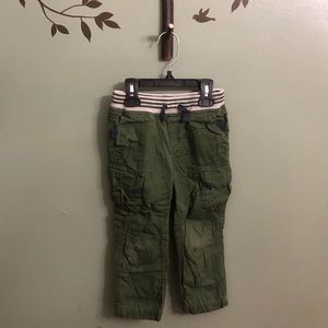 GUC Hanna Andersson Green Lined Cargo Pants, 100